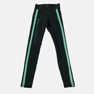 Under Armour Hunter Green Striped Leggings XL